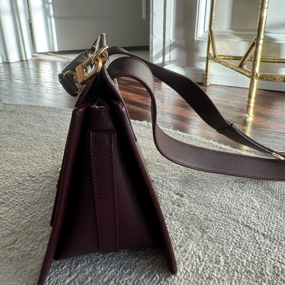 Polene Numéro Sept burgundy bag - Picture 3 of 8